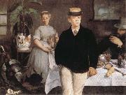 Edouard Manet Louncheon in the Studio painting